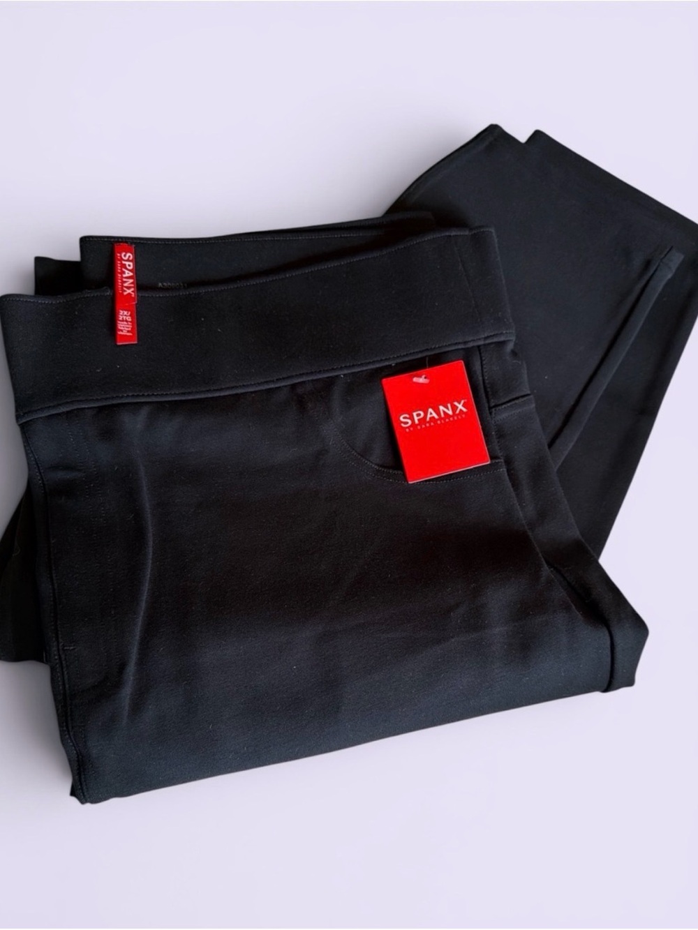 SPANX Black Ponte Pants/Leggings 2X TALL